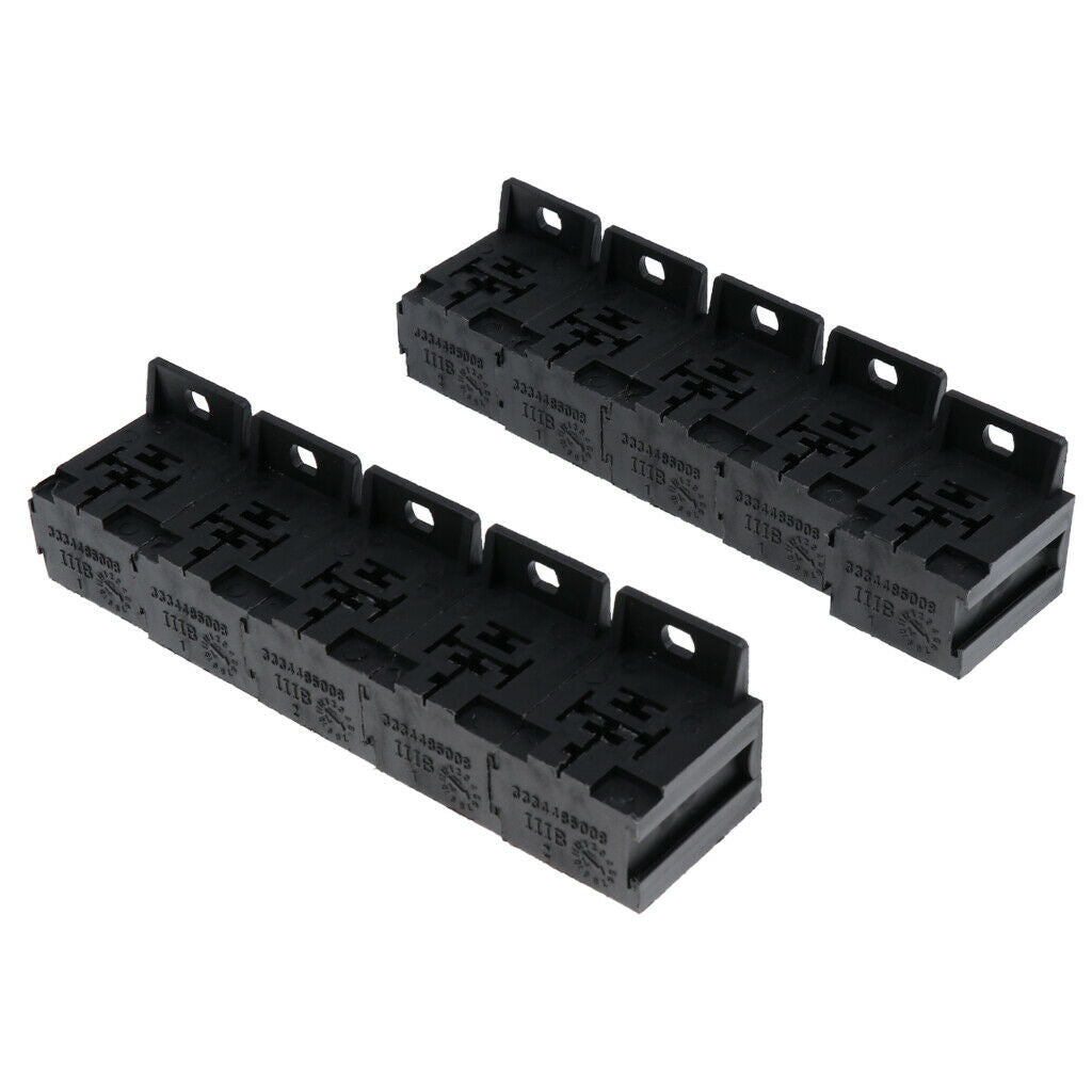 10 PCS Car 40A 5PIN Terminals Mini Relay Socket Connector Terminal Holder