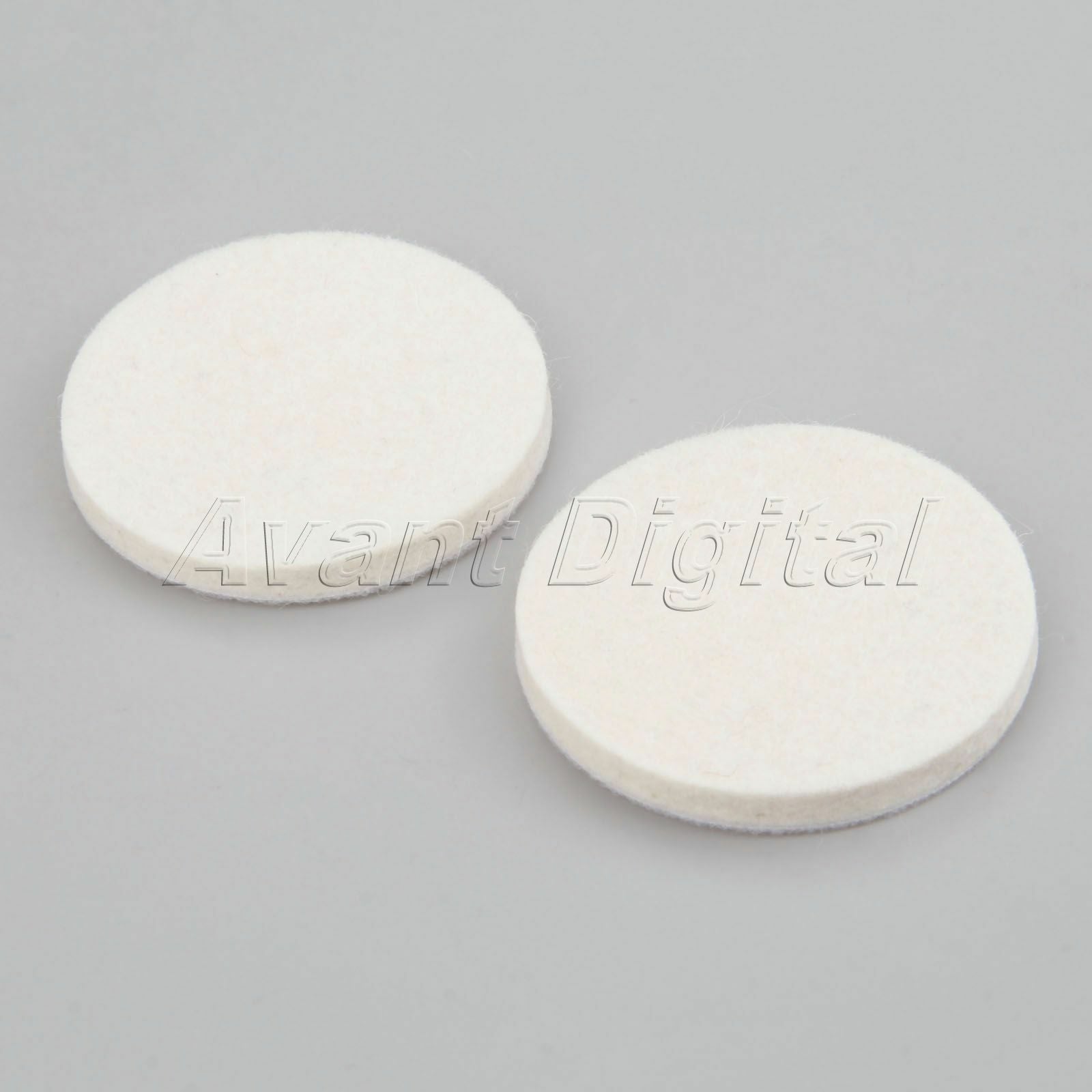 2Pcs 75mm White Car Polishing Buffing Wheel Wool Felt Polisher Disc Pad Round