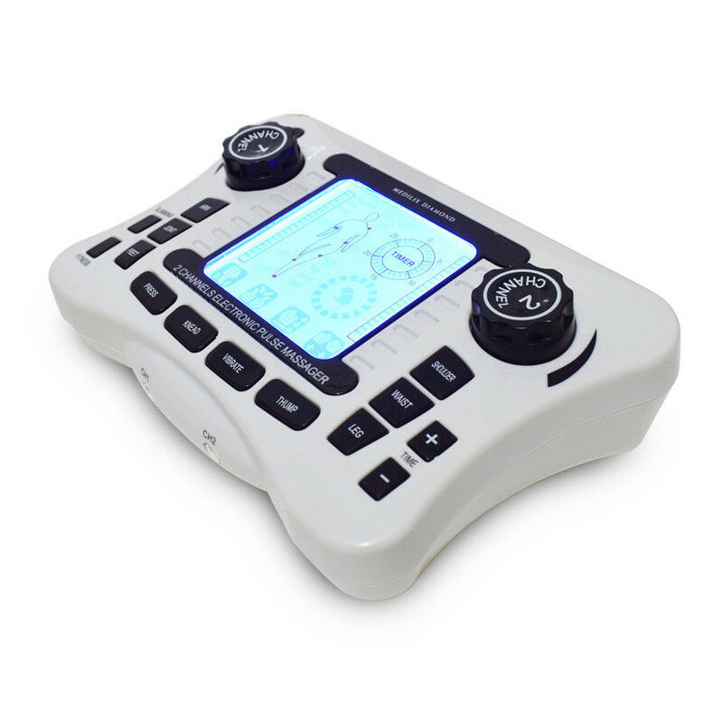 Dual channel output TENS EMS pain relief/Electrical nerve muscle stimu Massage