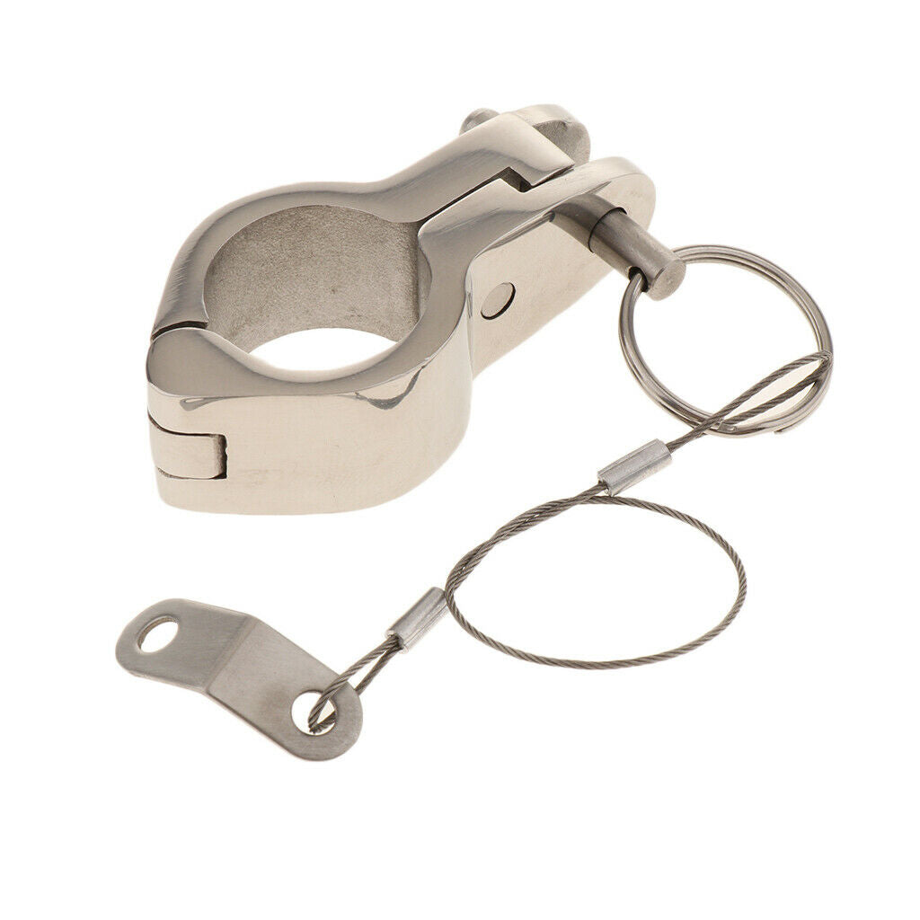 Stainless Steel Sanitary Tri Clamp Single Pin 25mm Heavy Duty with Lanyard