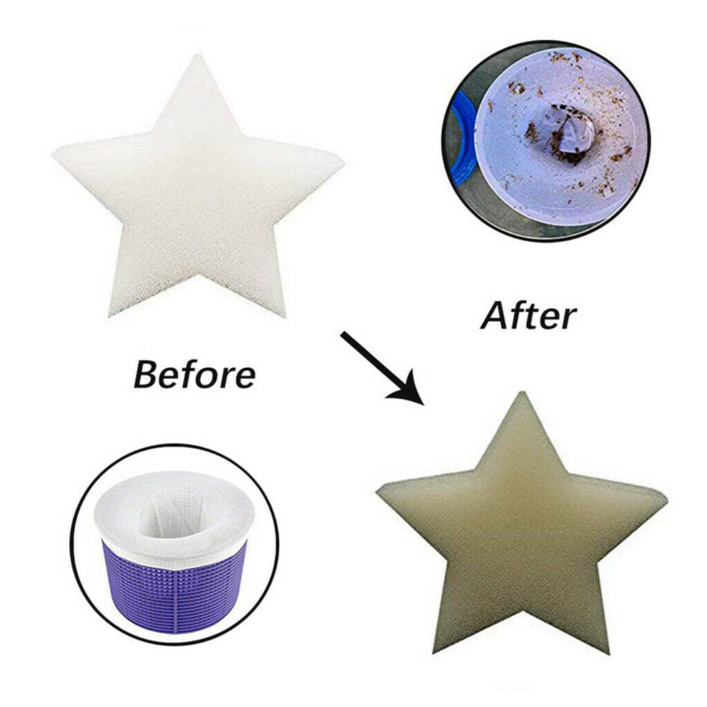 30 Pcs Floating Oil-Absorbing Sponge Absorber for Swimming Pools Reusable