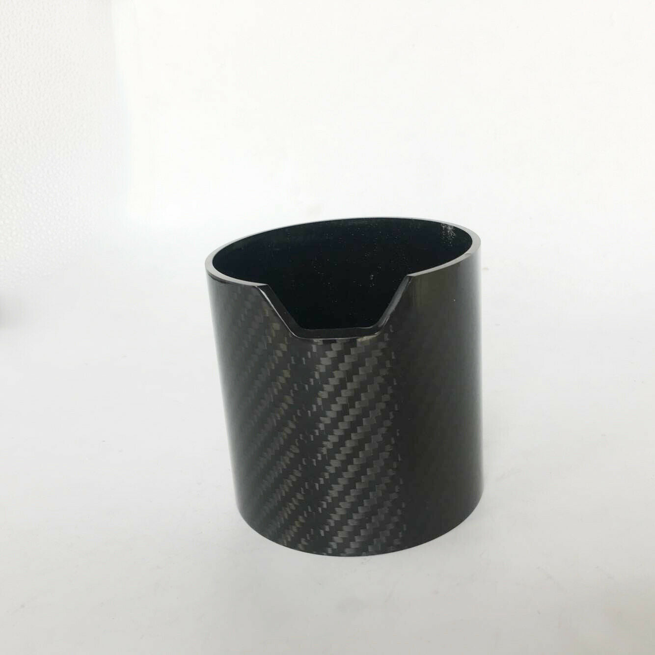 Gloss Carbon Fiber Car Exhaust Tip Shell Cover Sheath Muffler Pipe Guard 93*90mm