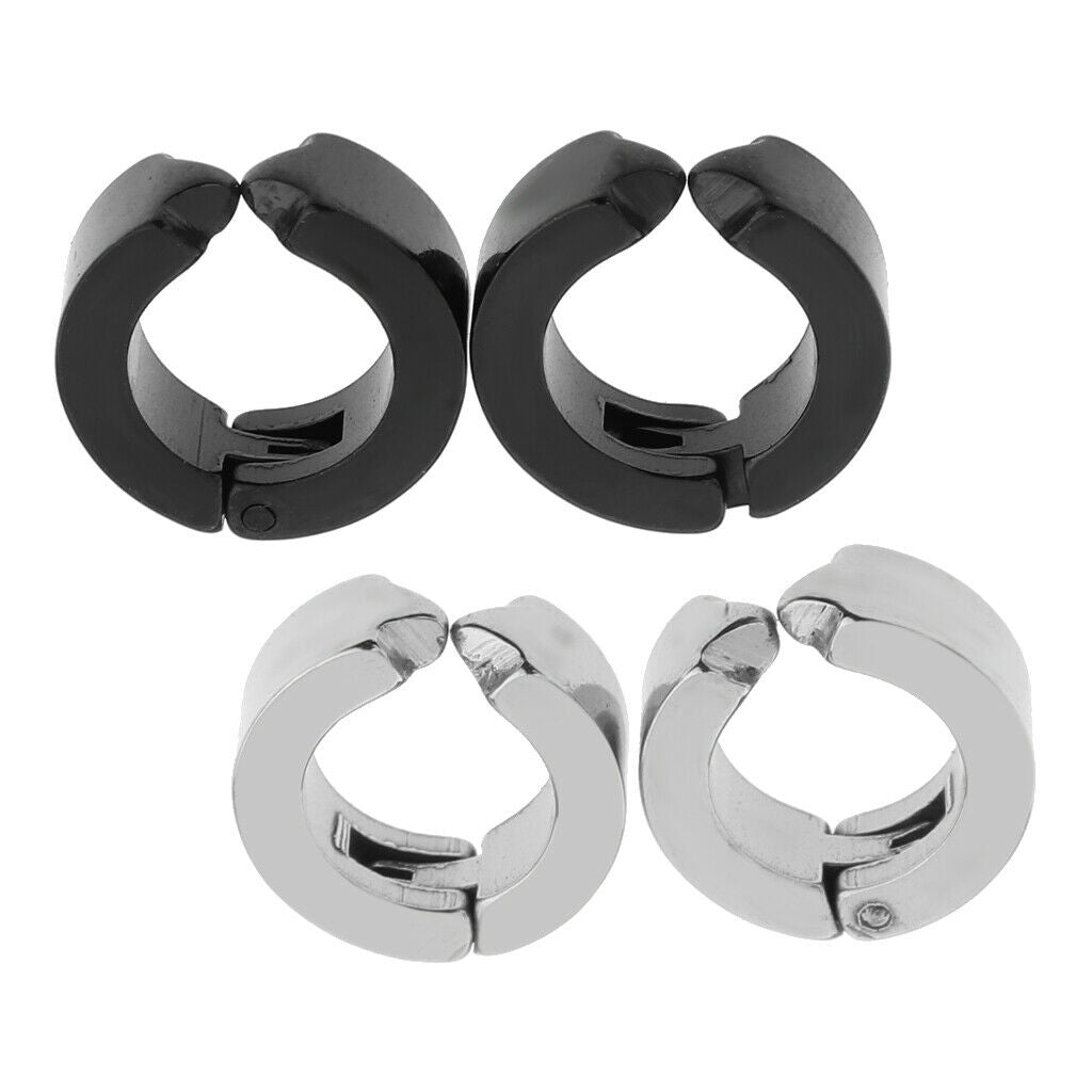 2 Pairs of Earring Ear Piercing for Men And Women Round Ear Studs