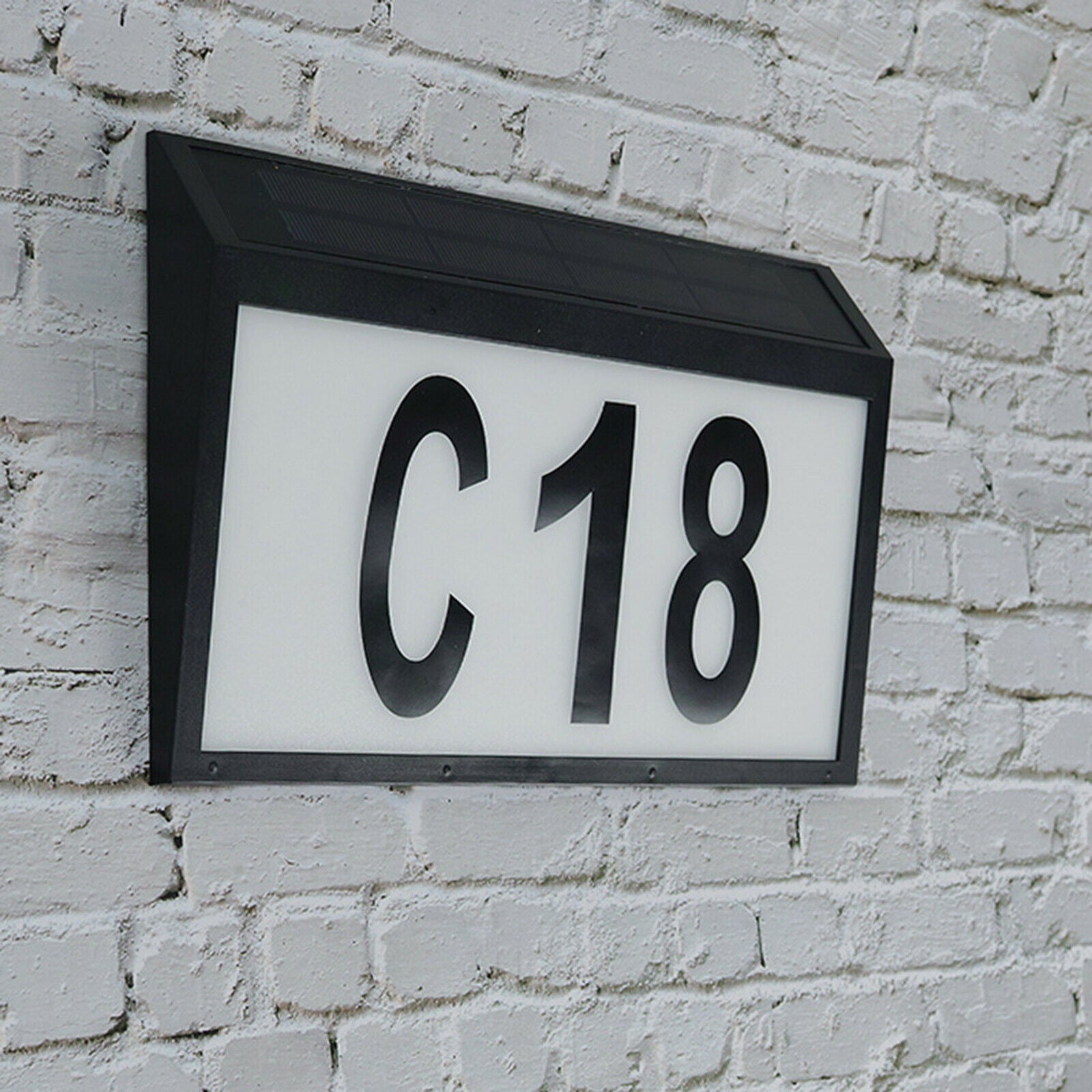 Waterproof Address Sign Light Doorplate House Number Address Name Plaque