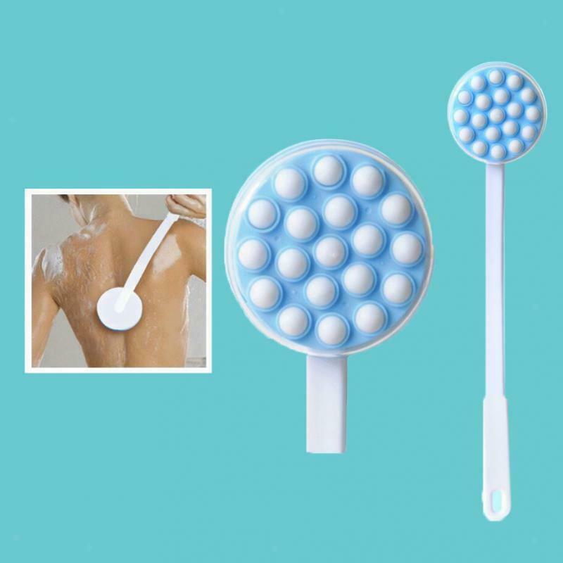 16.9"Long Handle Lotion Applicator Back Massager Bath Brush Shower Scrub Massage