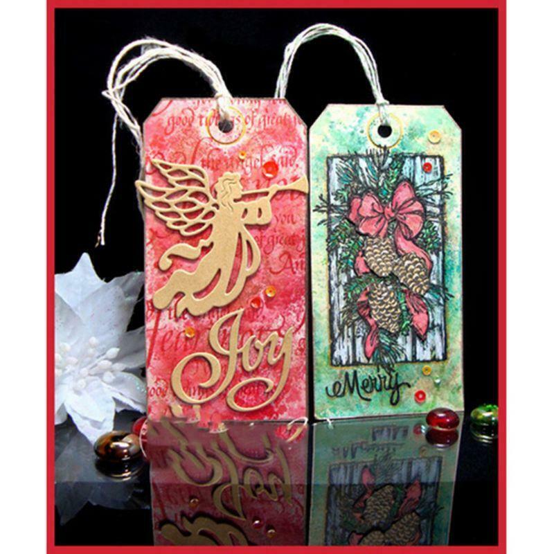 Joy Word Metal Cutting Dies Stencil Scrapbooking DIY Album Stamp Paper Cards