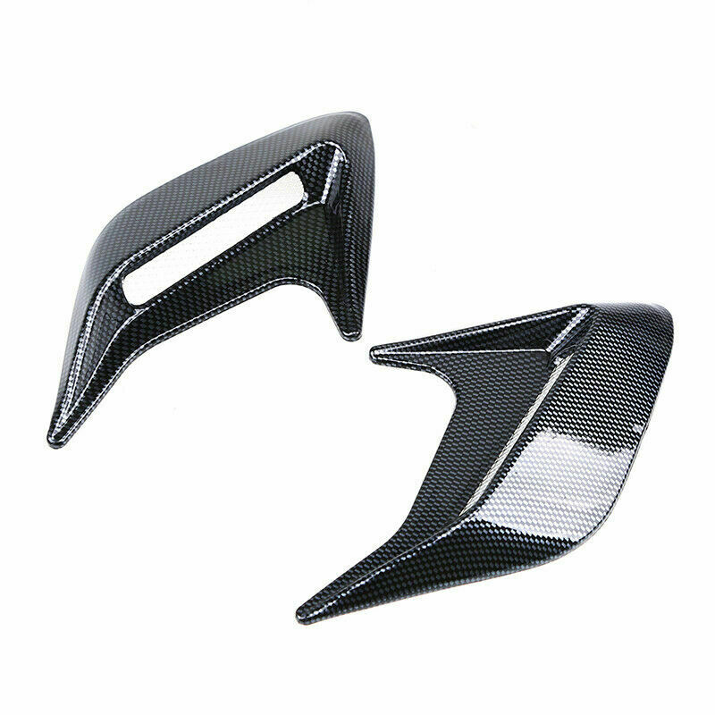 2Pcs Universal Decorative Trim Car Air Flow Intake Hood Scoop Bonnet Vent Covers