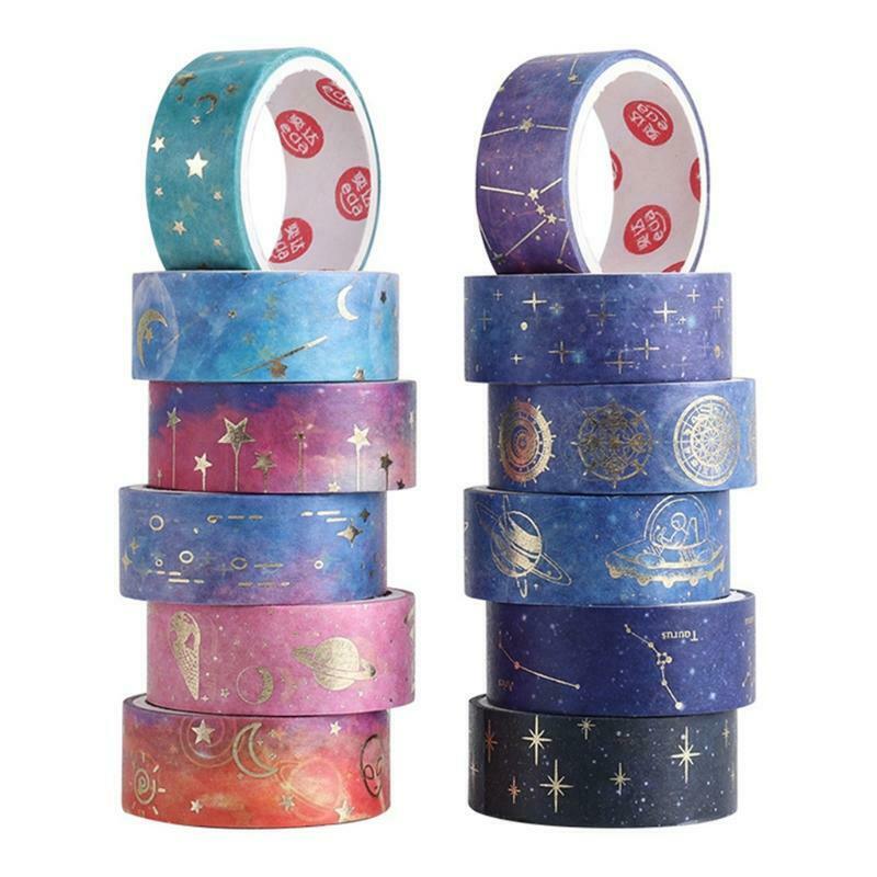 12 Rolls/Set Cute Cartoon Washi Tapes Creative Washi Tapes Cards Making Supplies