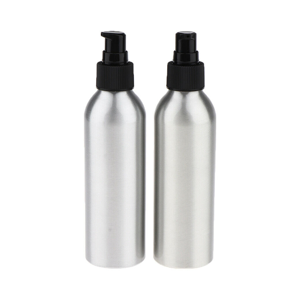 4 Pieces Reusable Aluminum Containers Empty Liquid Bottle Refillable Dispensing