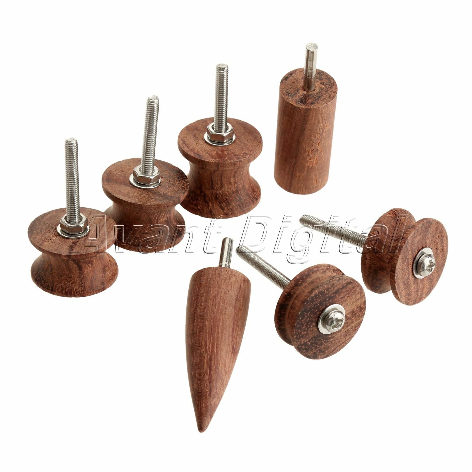 7 Sizes Convenience Leather Craft Burnisher Leather Slicker Wood Edge Tools