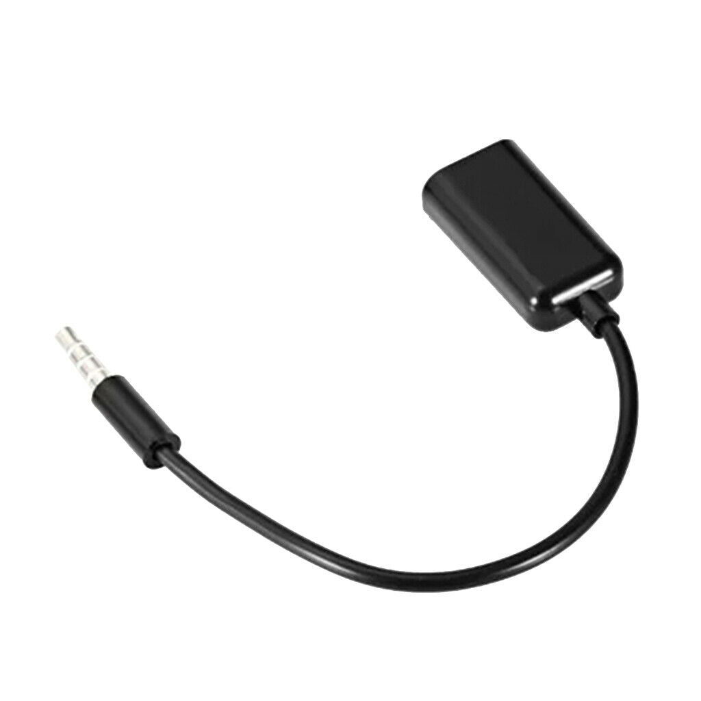 3.5mm Mini Audio Stereo Splitter Cable 1 Male to 2 Female Black