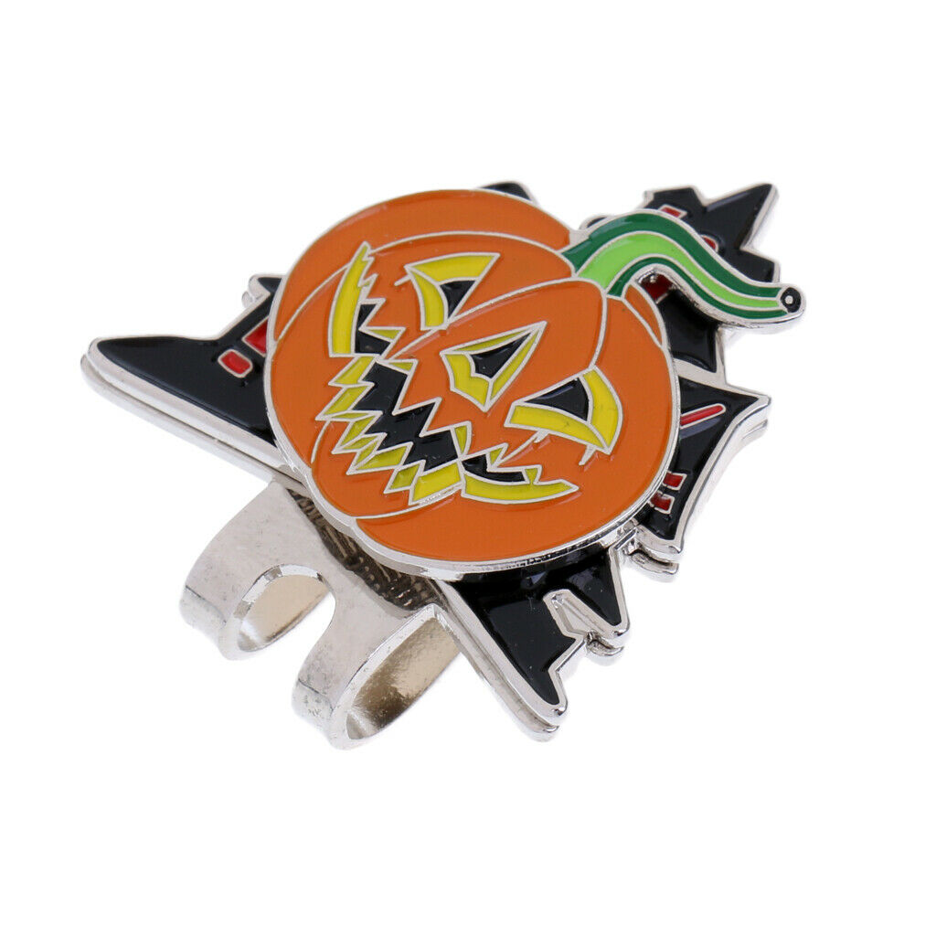 Strong Halloween Pumpkin Magnetized Hat Caps Visor Clip On