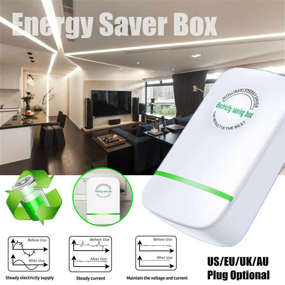 Power Energy Electricity Saving Box Socket Factor Saver Device EU Plug LIN