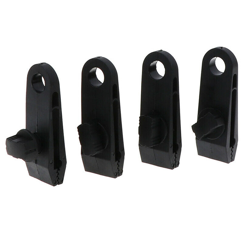 4x Windproof Awning Clamp Grip Tent Clips Accessory For Camping Tarps Carav SJ