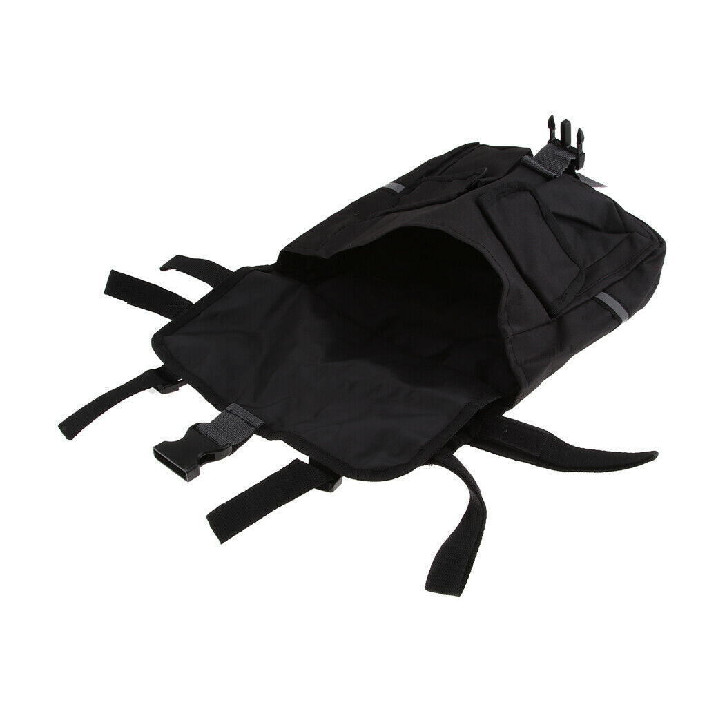 Mototrcycle Rear Rack Bag Double Panniers Bicycle Seat Saddlebag Cargo Trunk