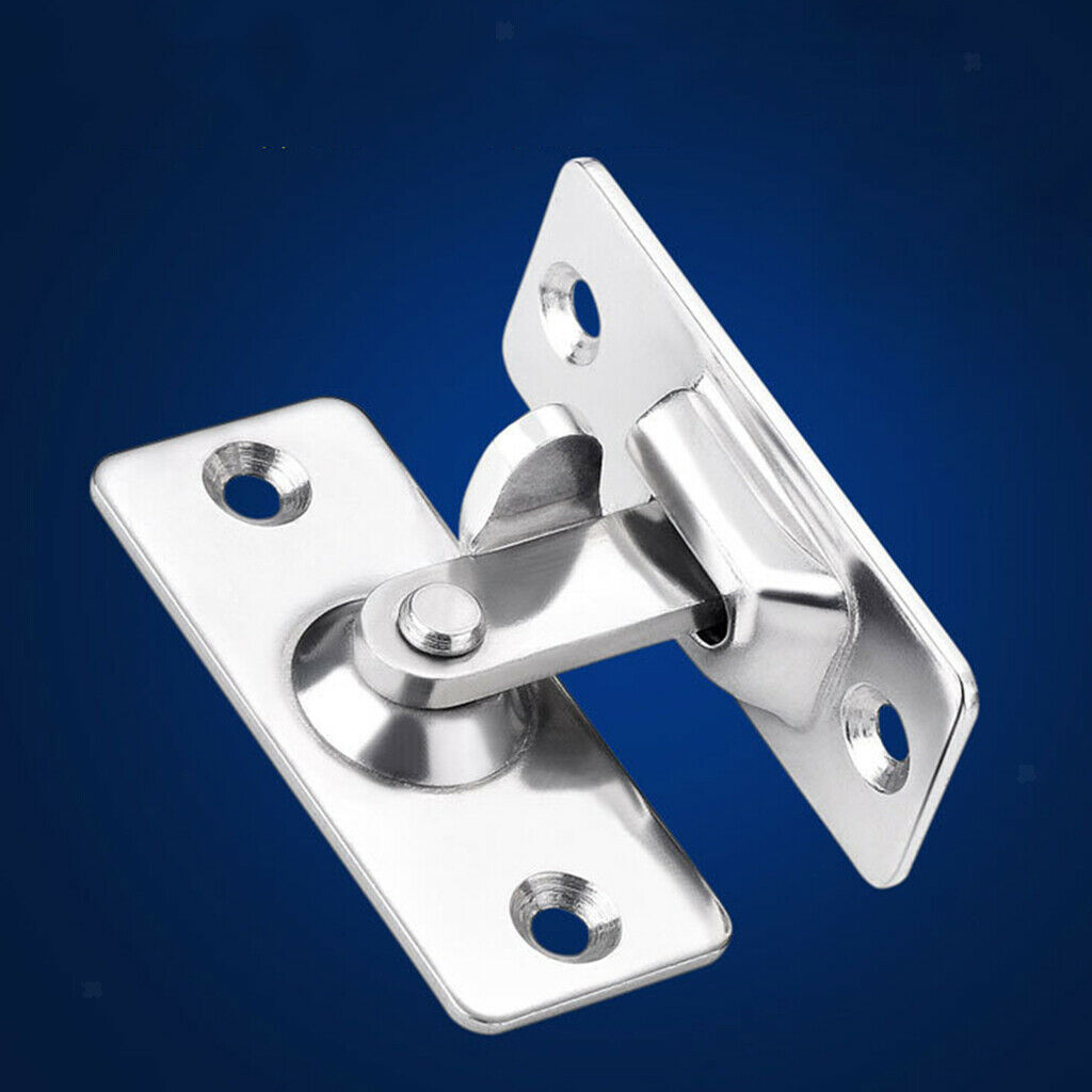 Door Latch Stainless Steel with Screws for Doors Buckle Bolt Sliding Lock
