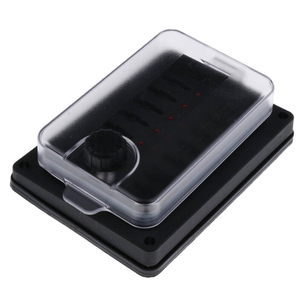 Car Boat 10-Way Waterproof Blade Fuse Box Block with LED for Universal