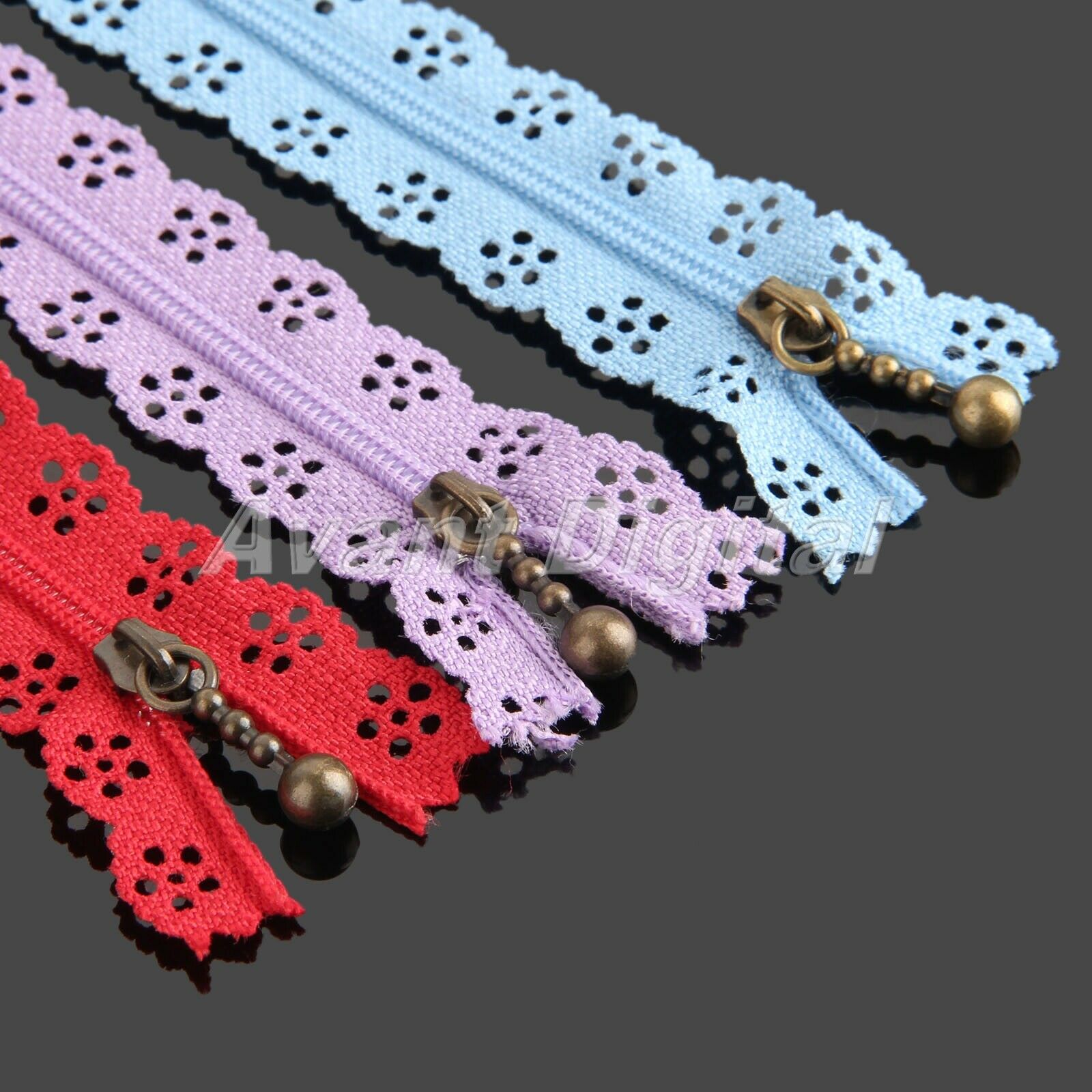 Multicolor 20cm Sewing Nylon  Lace Zippers Garment Accessories For Home Textiles