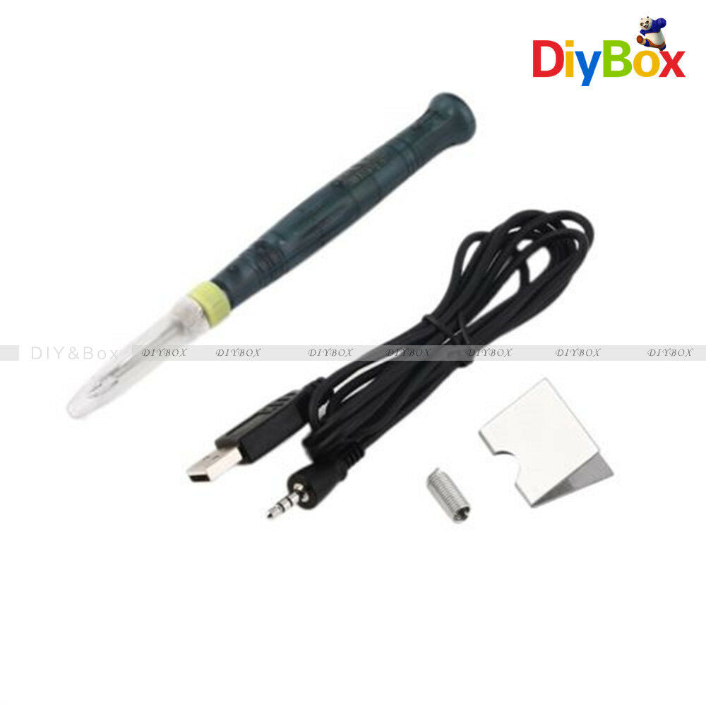 5V 8W Mini Portable USB Electric Powered USB Soldering Iron Pen/Tip Touch Switch