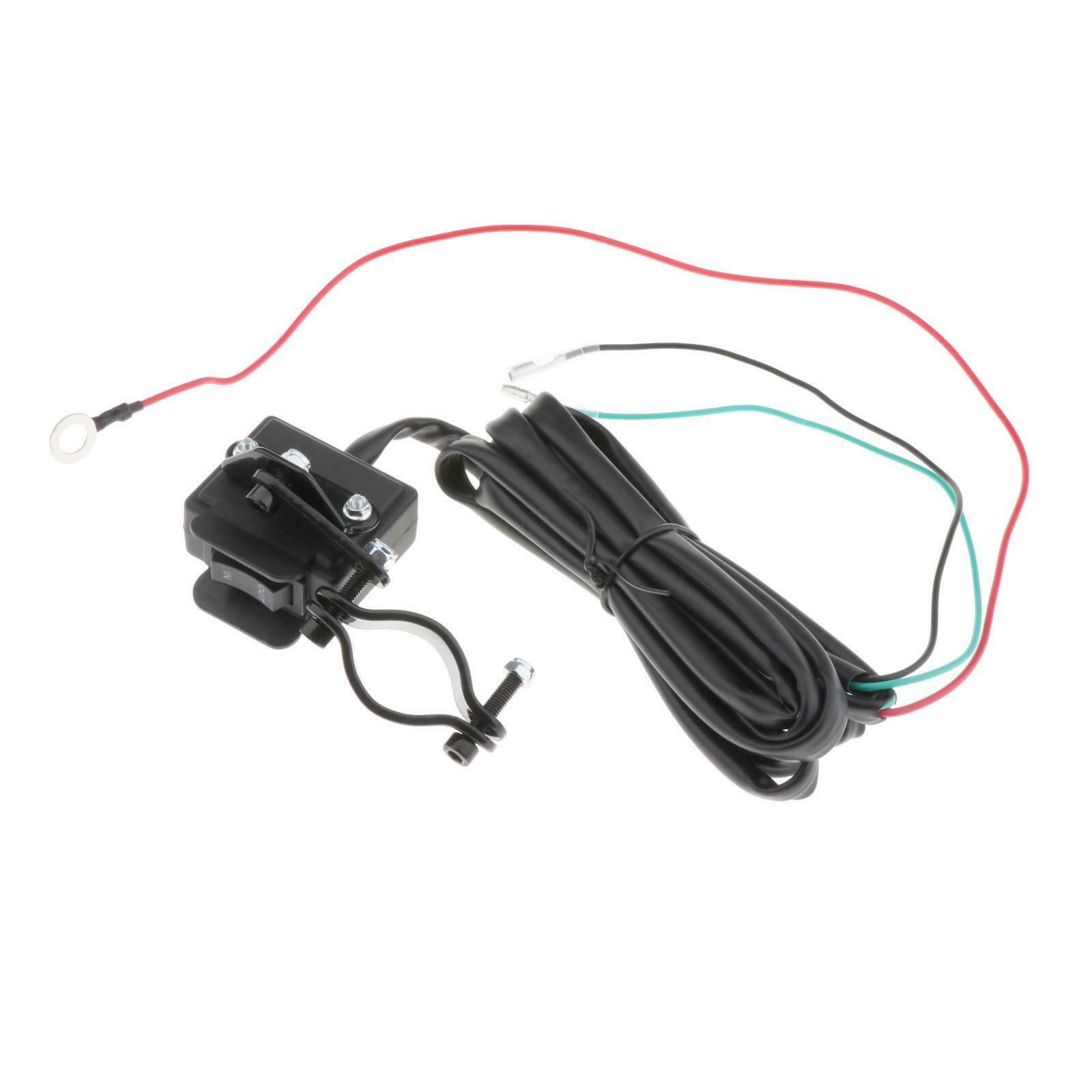 12V ATV UTV Winch Rocker Handlebar Thumb Switch for All Winches Waterproof