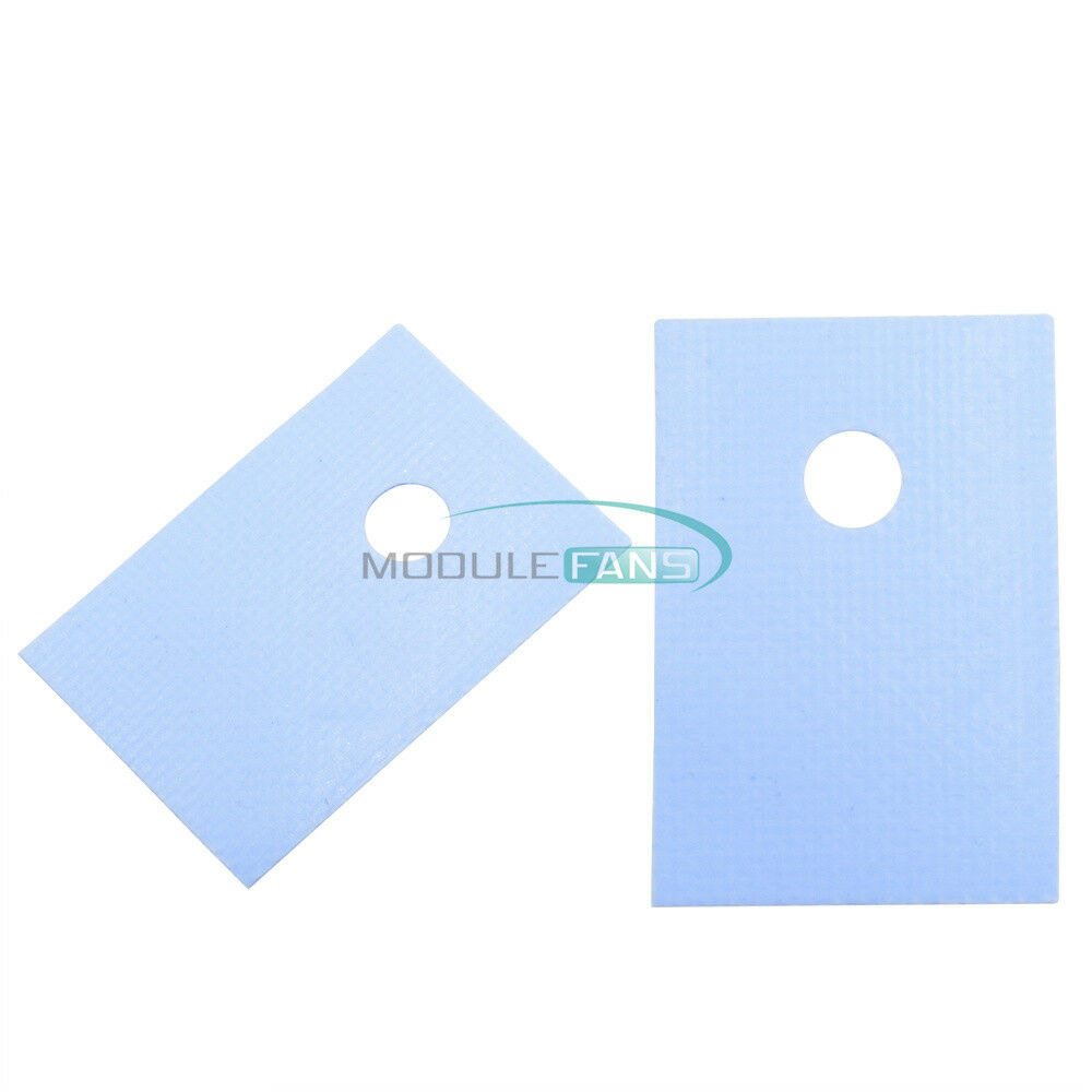 200PCS CPU GPU TO-220 Insulation Pads Silicone Heatsink Shim for Laptop New