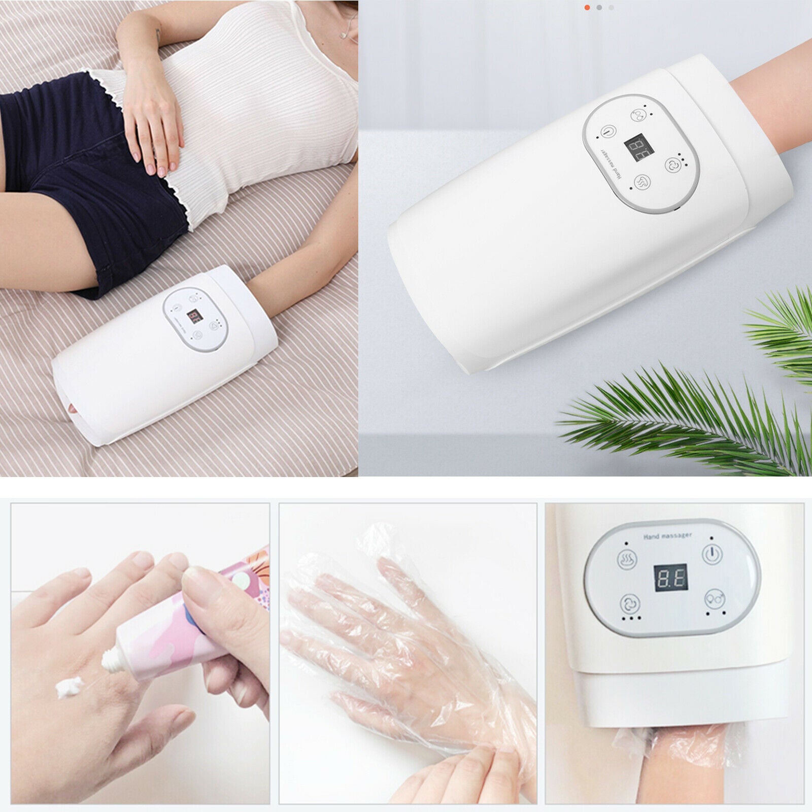 Cordless Hand Massager with Heat Compression for Women Men Gifts Standard
