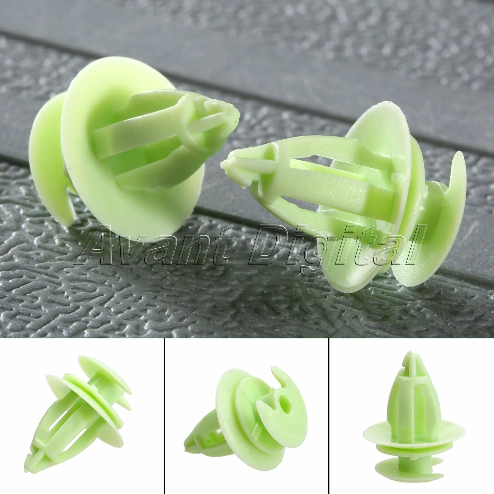 50X Green Car Interior Door Trim Panel Push Retainer Clip Fastener for Car