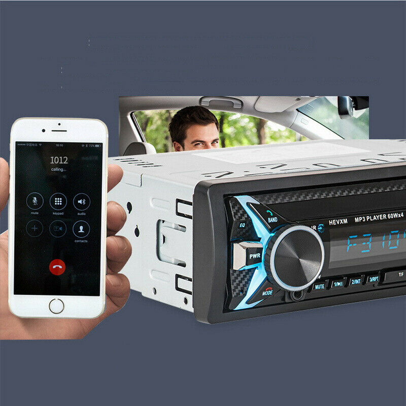 Single Din Car Stereo Bluetooth Radio Audio MP3 Player Media Device In-Dash Unit