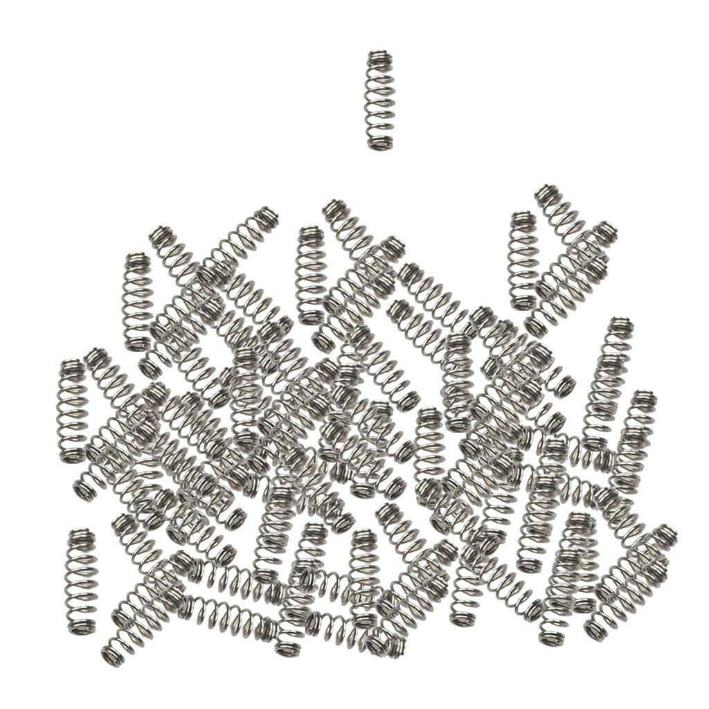 200Pcs Fishing Hook Spring Stainless Fishing Screw Lock Weedless Spring
