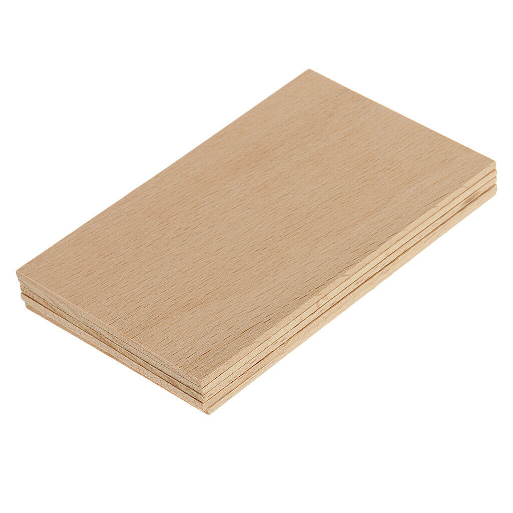 2mm Thick Rectangle Solid Wood Slice for Making Sand Table Modeling