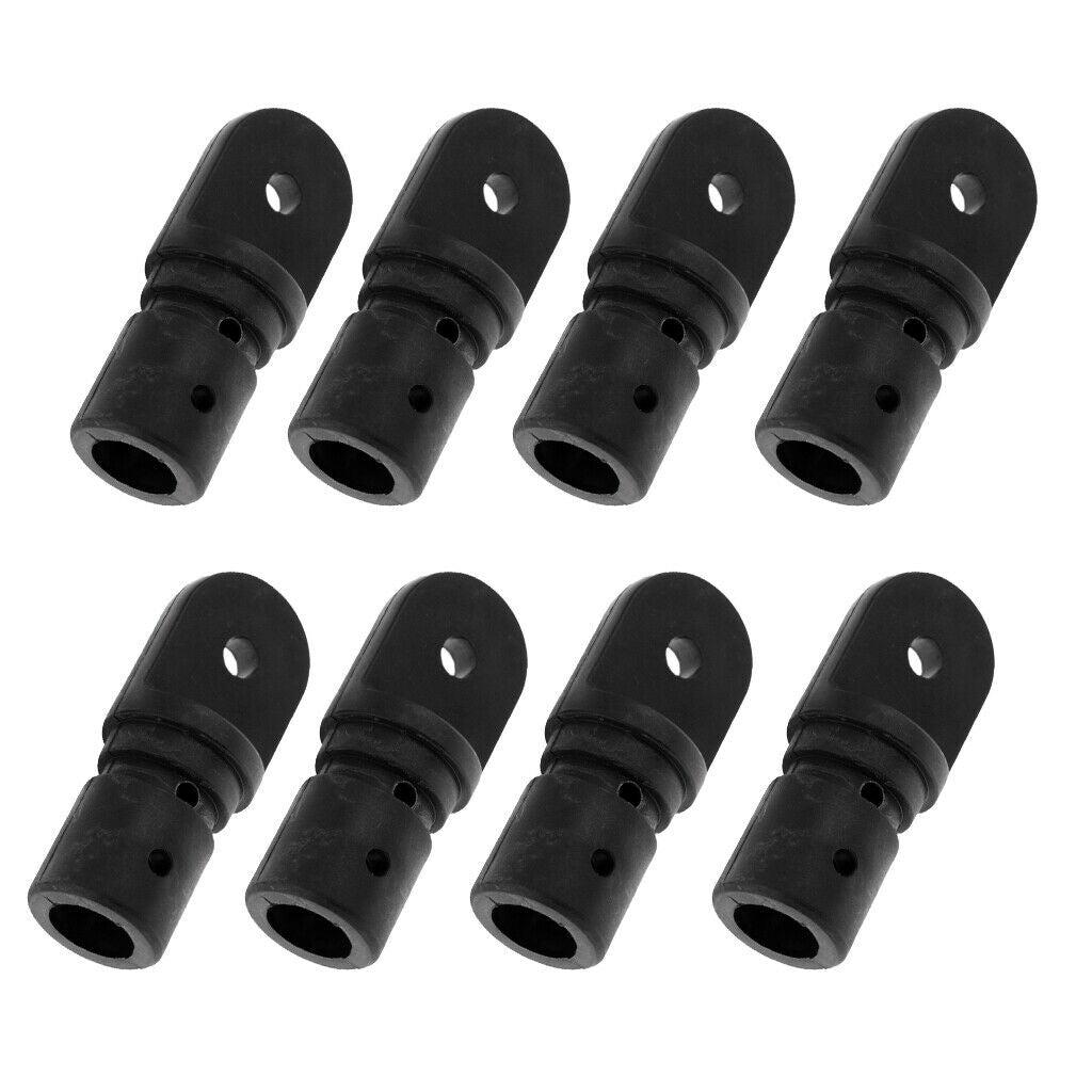 8 Pieces Nylon Marine Boat Yacht Bimini Top Fitting Inside Eye End for 7/8" Tube