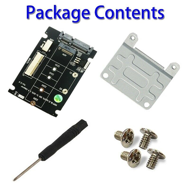 Mini PCI-E B M-KEY M.2 NGFF & 2.5" mSATA SSD to SATA III 3.0 Converter Adapter
