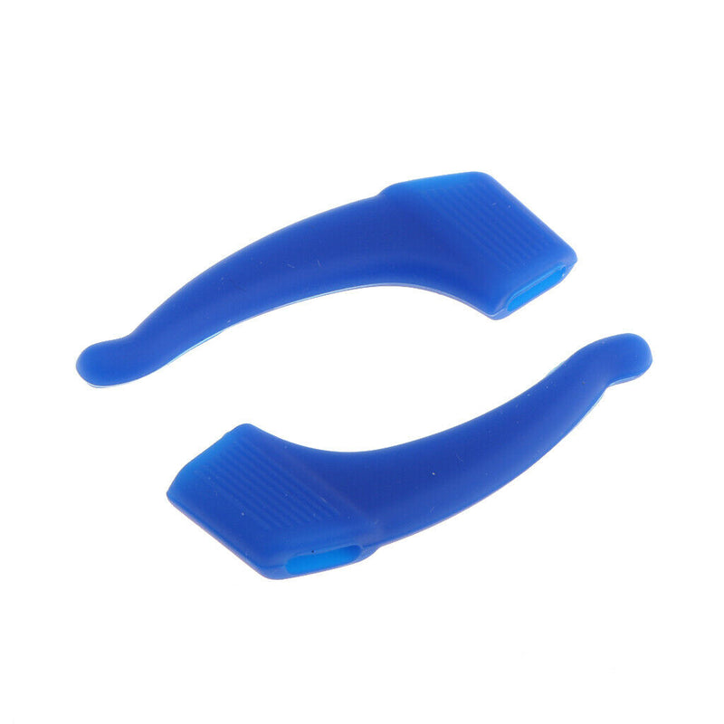 10 Pairs Silicone Anti Slip Ear Grip Temple Hooks Holder For Eyeglasses Blue