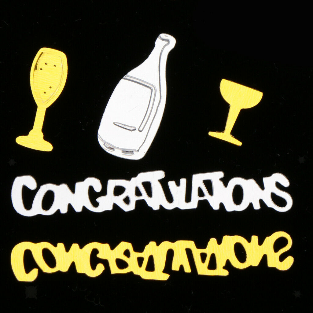 Congratulation Champagne Cup Scatter Confetti Grad Party Decor