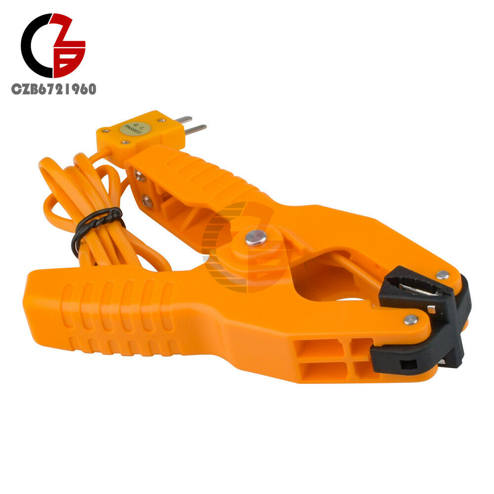 HT-05 Temperature Test Clamp Lead Clip K-Type Probe Thermocouple Pipe Clamp