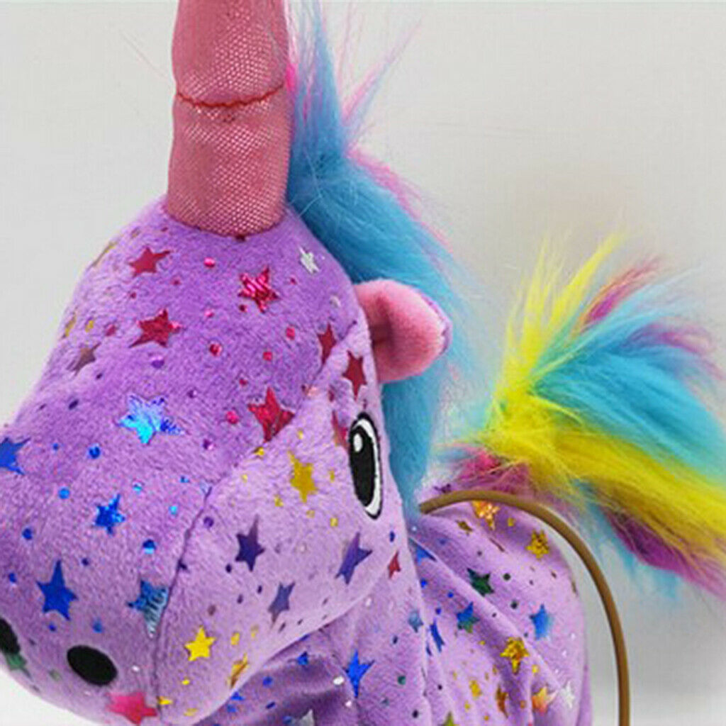Plush Pet Horse Electric Robot Walking Horse Singing Kid's purple
