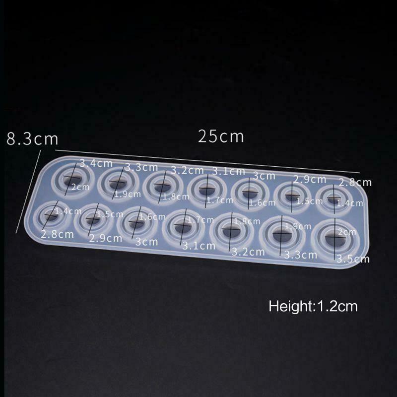 Flat Rings Mould Collection Handmade DIY Jewelry Making Ring Silicone Mold Epoxy
