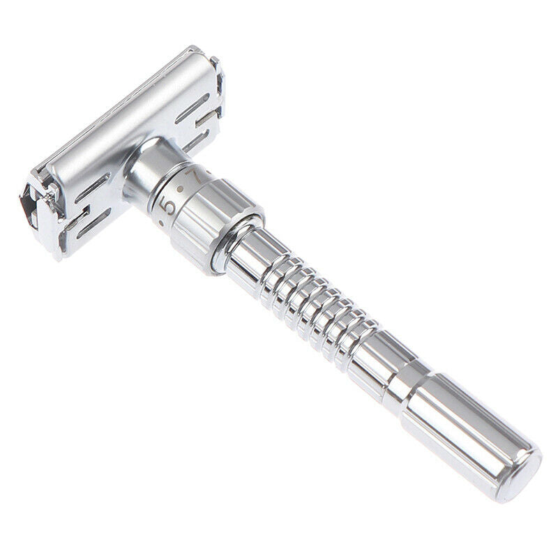 1Set Adjustable Double Edge Razor Shaving Razors Blades Zinc Alloy Manual ShBDA