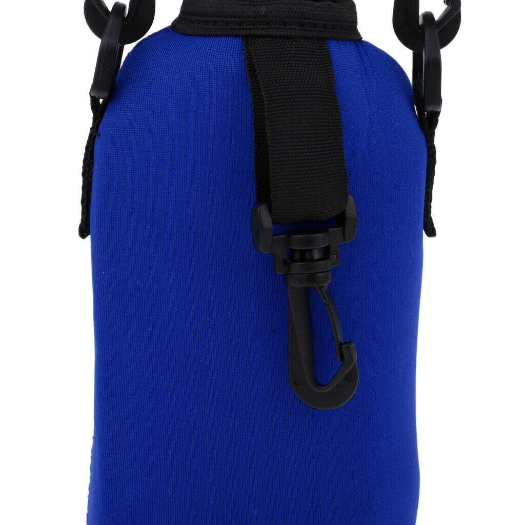 2X Sports Water Bottle Holder Water Bottle Sleeve with Adjustable Straps Blue