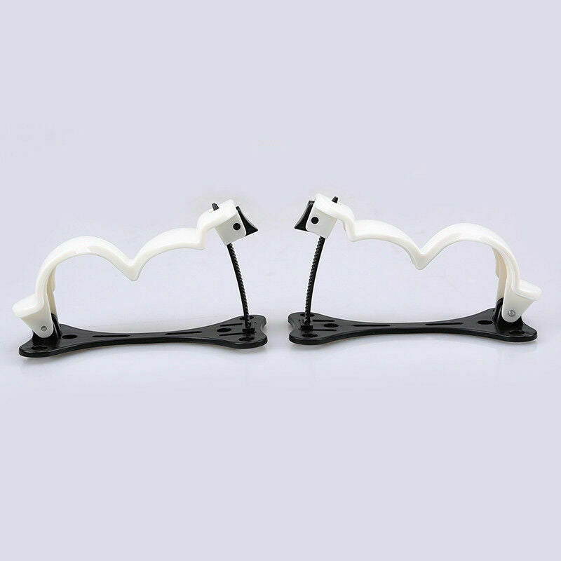 2Pcs Universal Car Rear Trunk Umbrella Hook Multi Holder Hanger Hanging White
