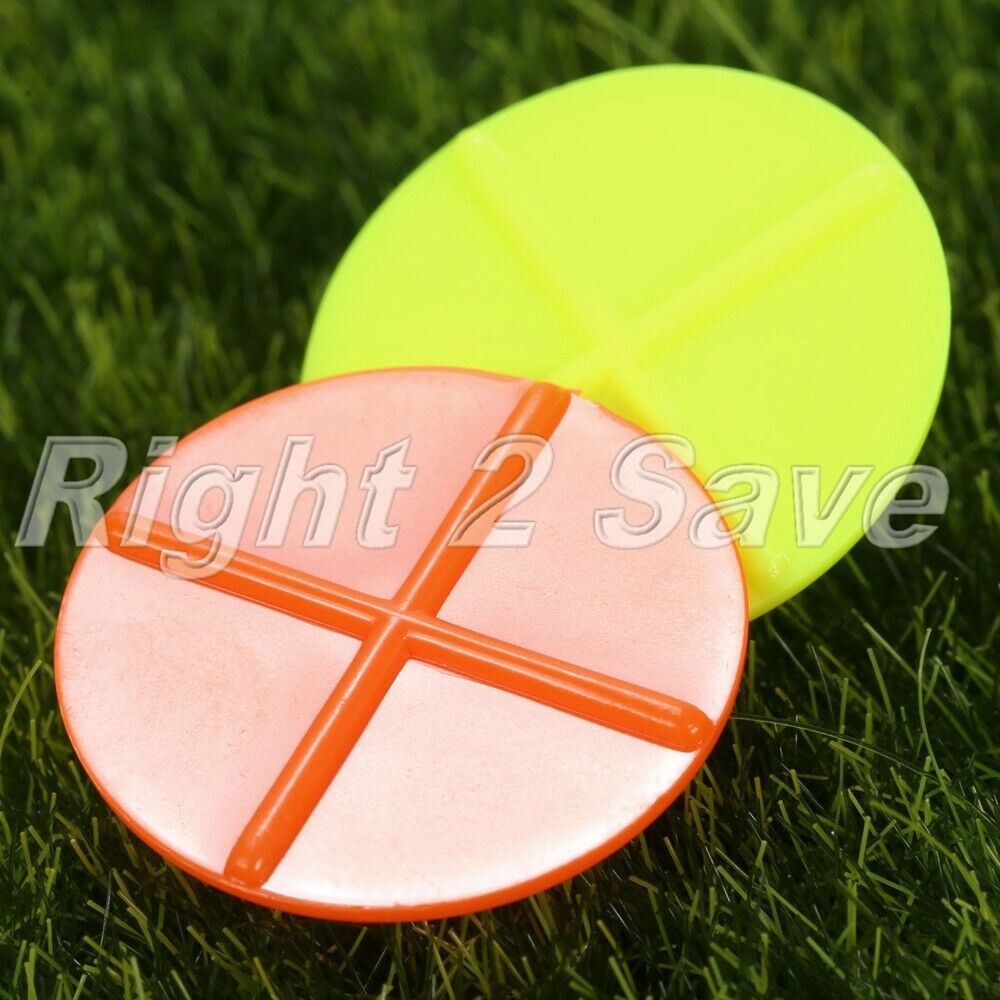 100Pcs Round Cross Golf Ball Markers Golf Club Position Training Marker Aid