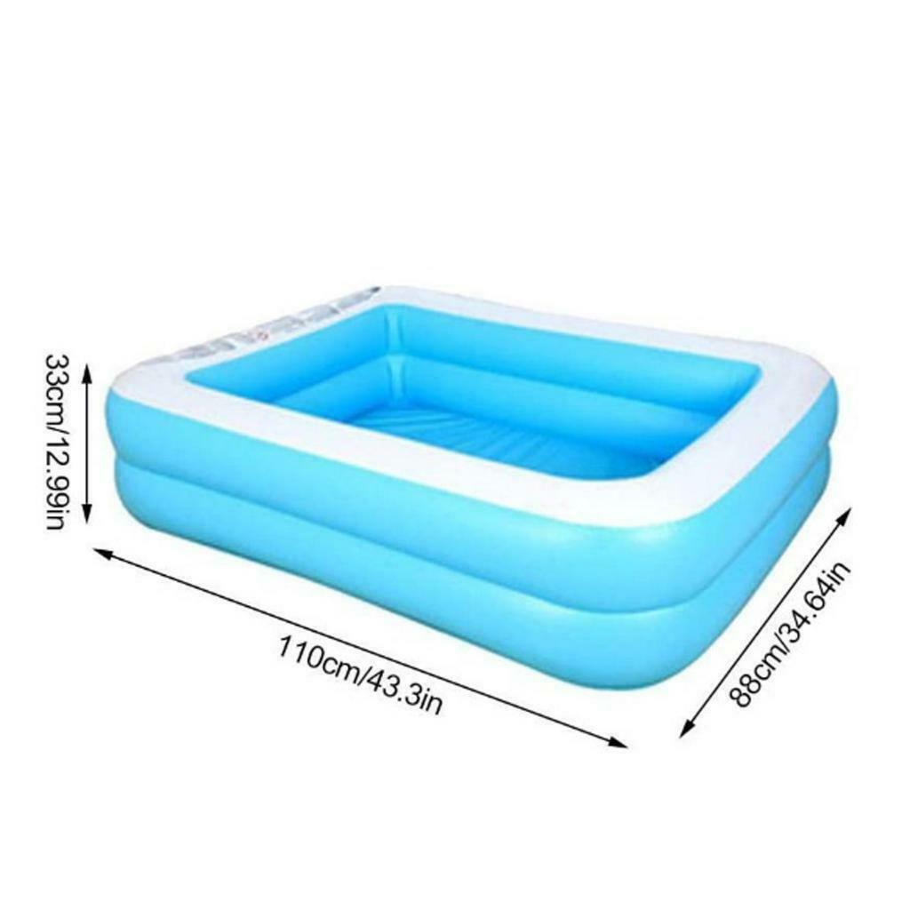 43x35" Inflated Swimming Pool Paddling Pools for Kid Family Bathtub Garden