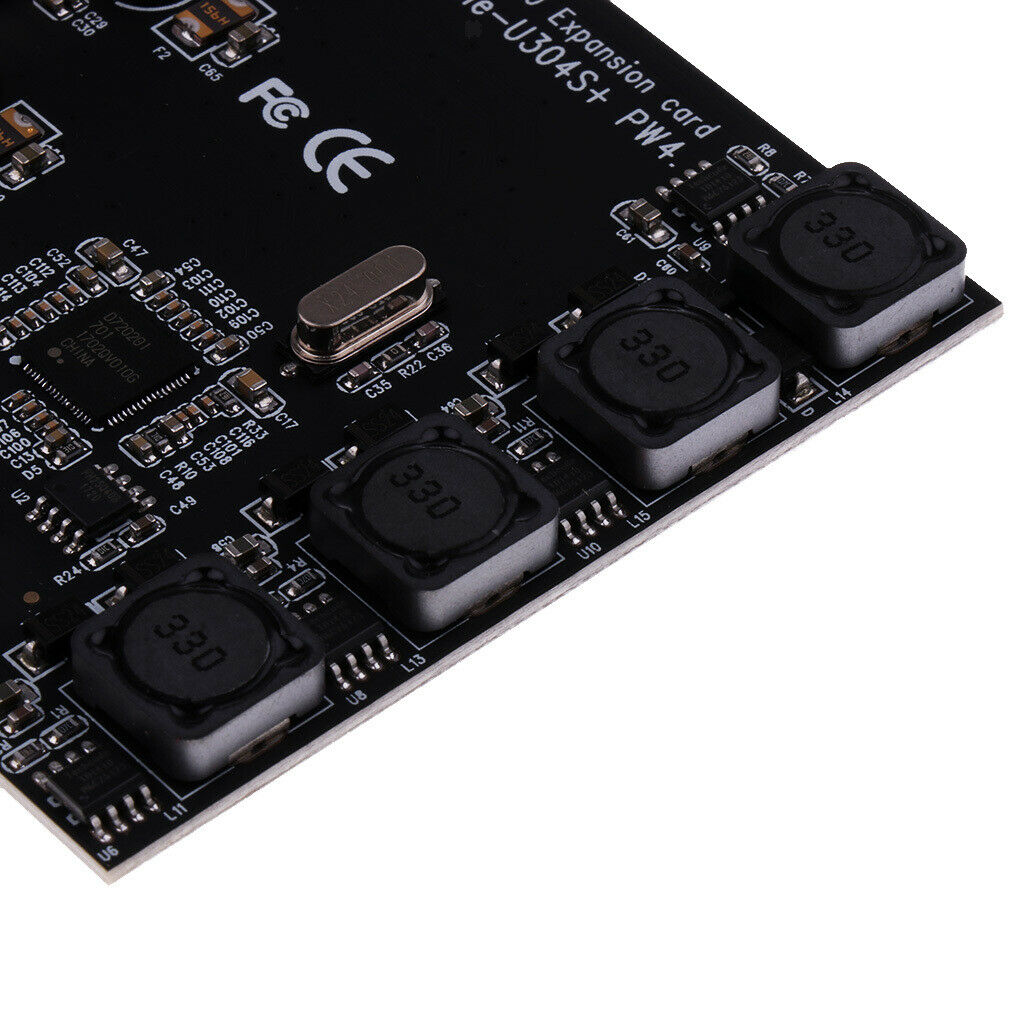 PCI-E PCI Express to 4 Port USB3.0 USB 3.0 Hub Controller-Card Adapter 5Gbps