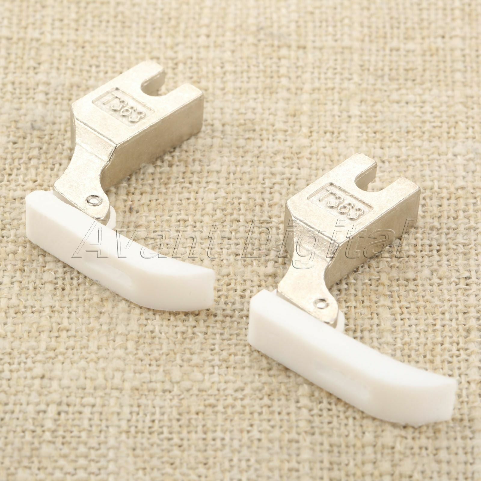 T363 Sewing Machine Presser Feet Flat Wagon Zipper Narrow Foot 3cm 2Pcs