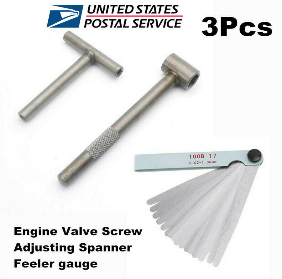 3 Pcs Motorcycle Engine Valve Screw Adjusting Spanner Tool For GY6 50 to 150cc
