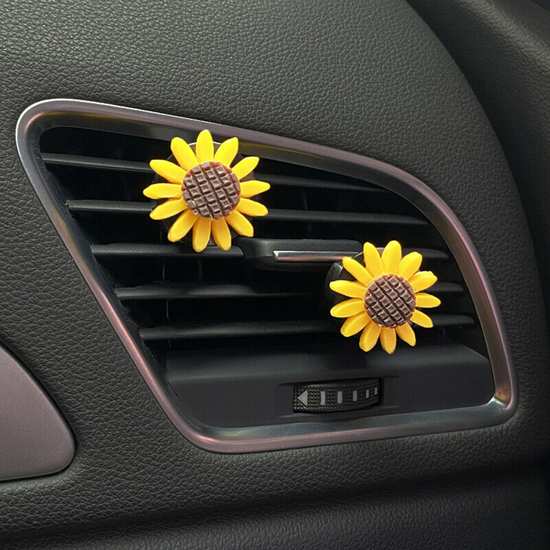Car Air Outlet Perfume Clip Sunflower Air Conditioner Air Outlet AromatherapFCA