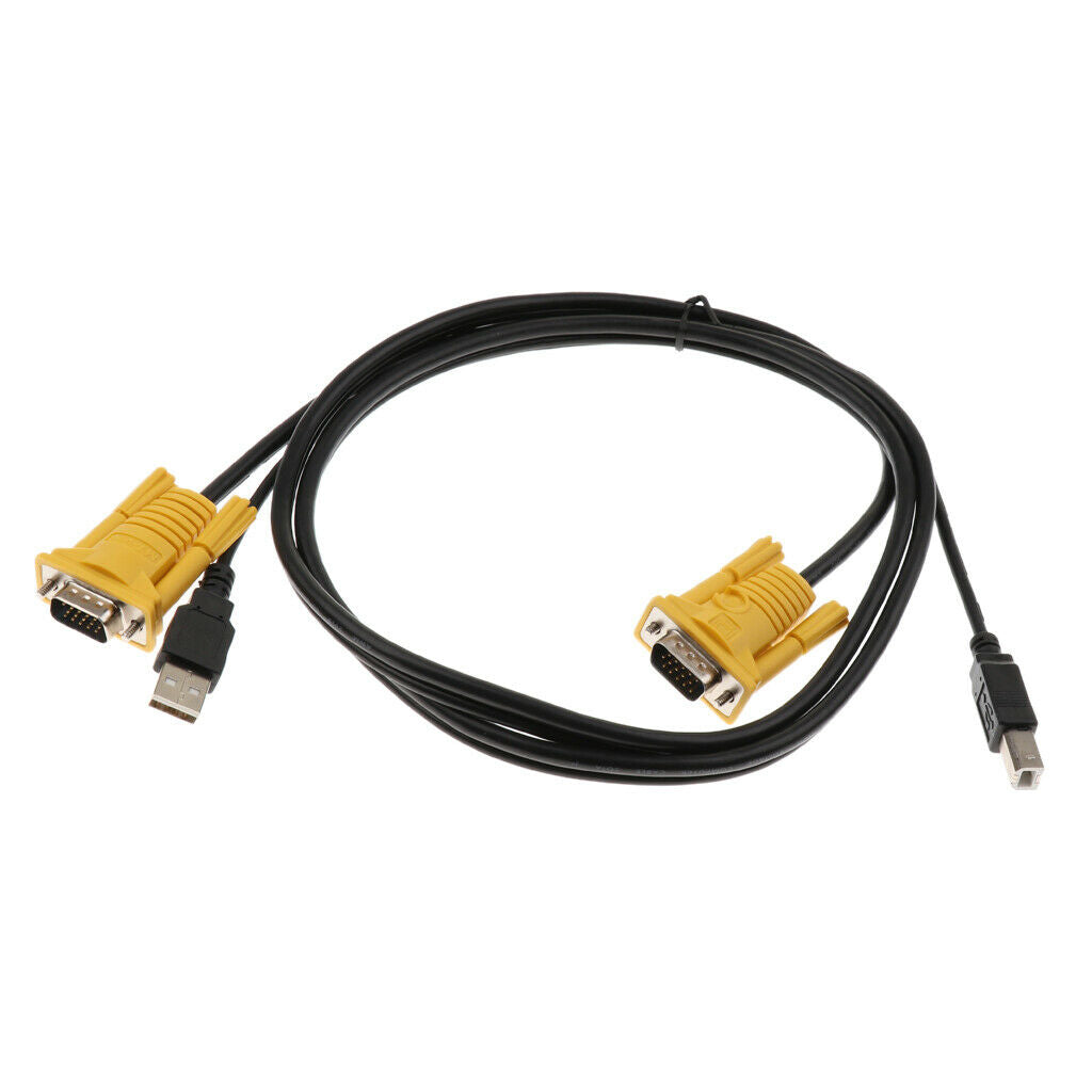 USB Male TO USB B Male Cable for KVM Switch Cable VGA Male to VGA Male Cable