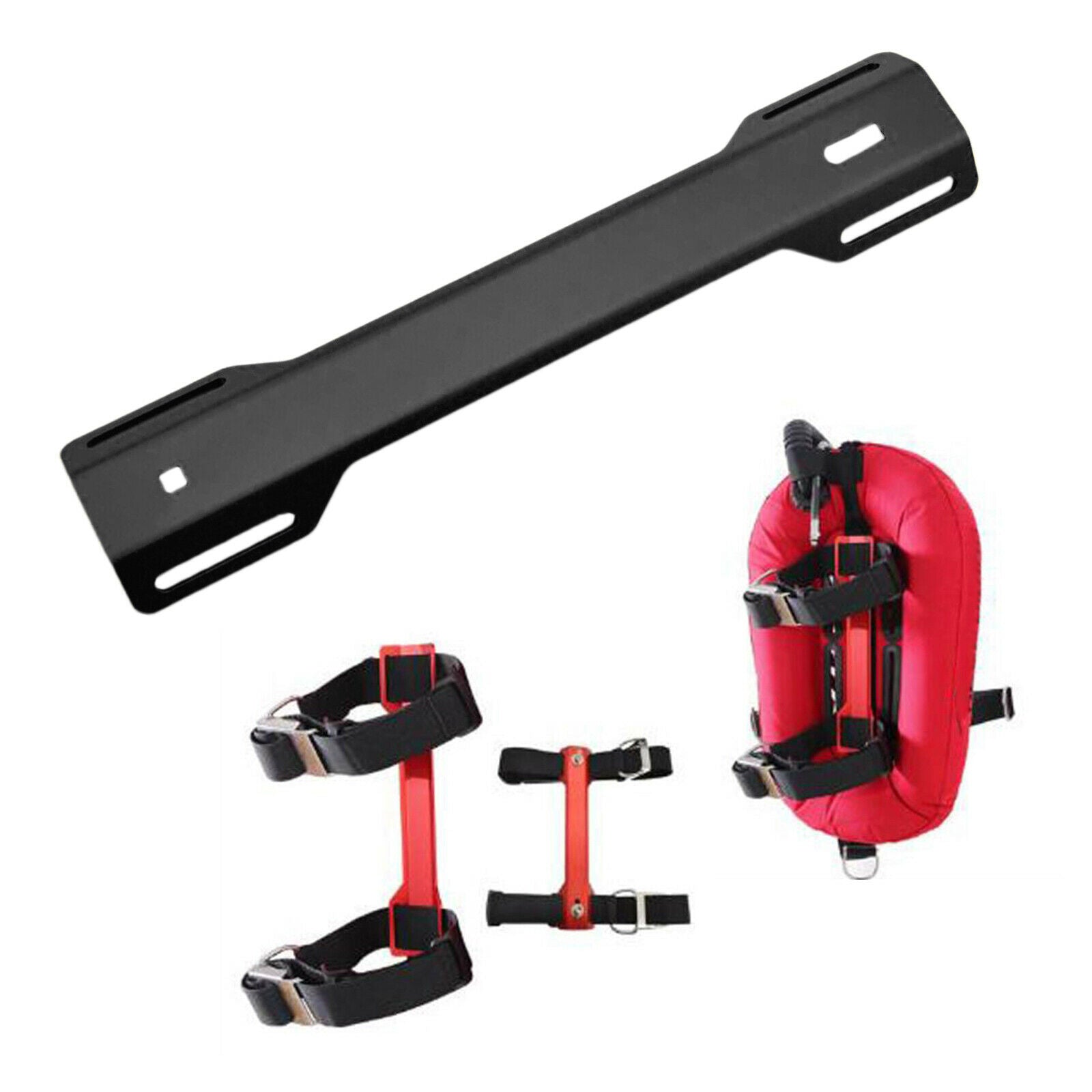 Scuba Diving Single Tank Adapter STA for Scuba Diving Backplate Practical Black