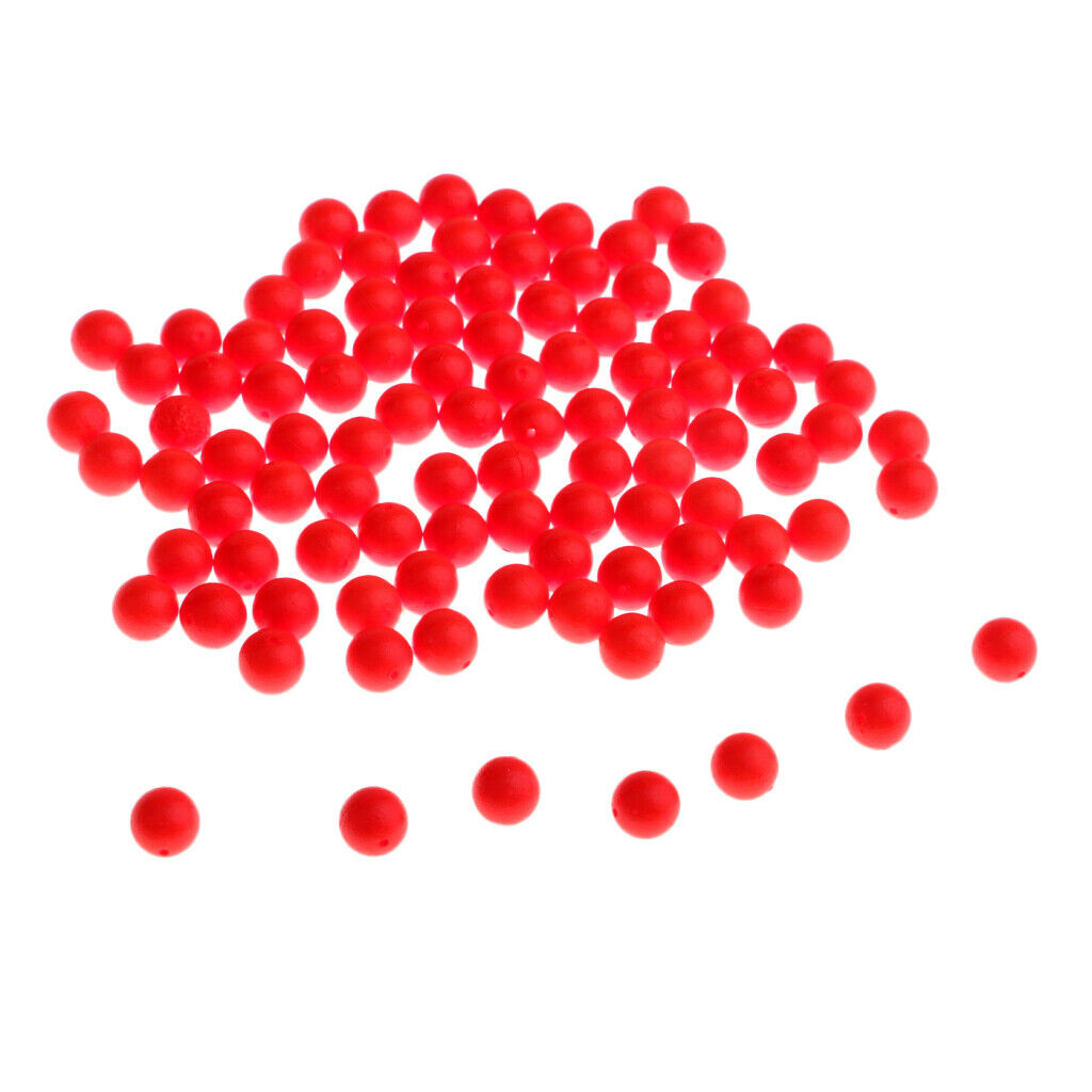300 Pieces Soft 8.3mm Fishing Bobbers Floats Beads Strike Indicators Set