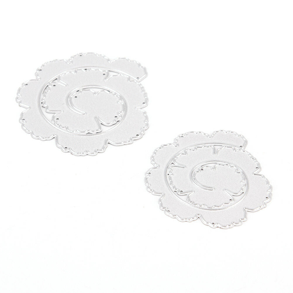Twin flower Metal DIY Cut Dies Stencil Scrapbook Album Paper Card Emboss C.l8